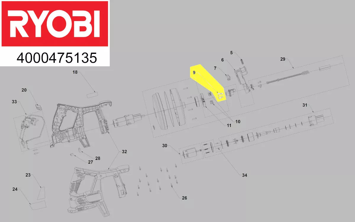 ressort réf. 5131042881 Ryobi